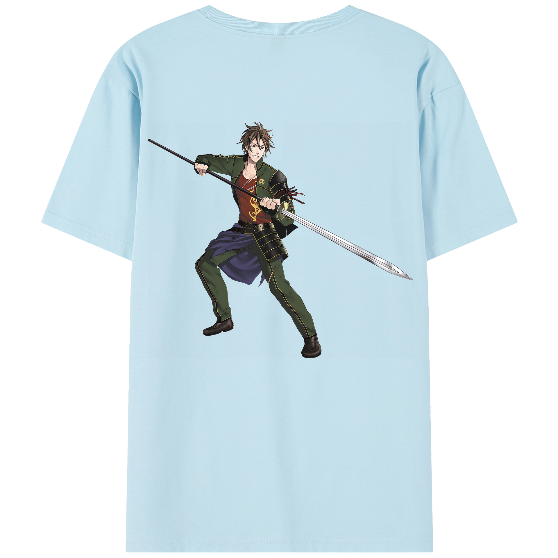 （画像用） 刀剣乱舞 Touken Ranbu 綿100％半袖Tシャツ（背面プリント）